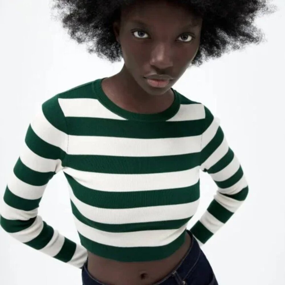 Zara Basic Rib Knit Sweater M - Picture 2 of 5